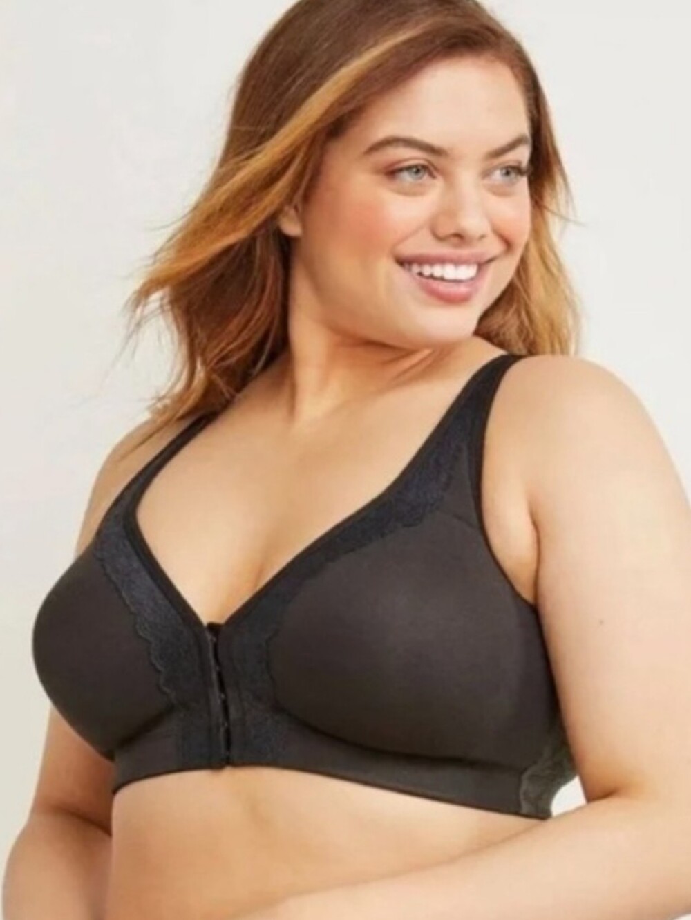 Unlined Full Coverage Front Closure Bra